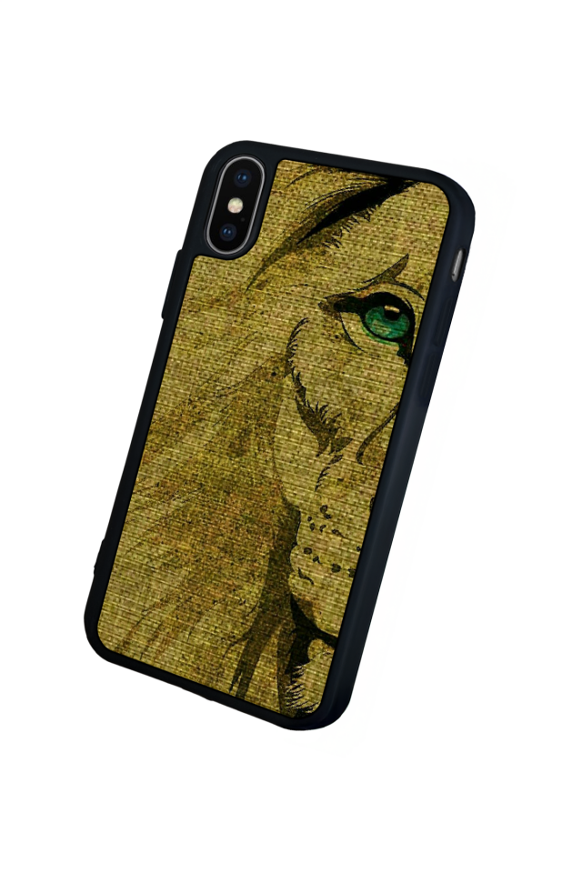 iPhone XS Max Uyumlu Aslan Tasarımlı Glossy Premium Kılıf