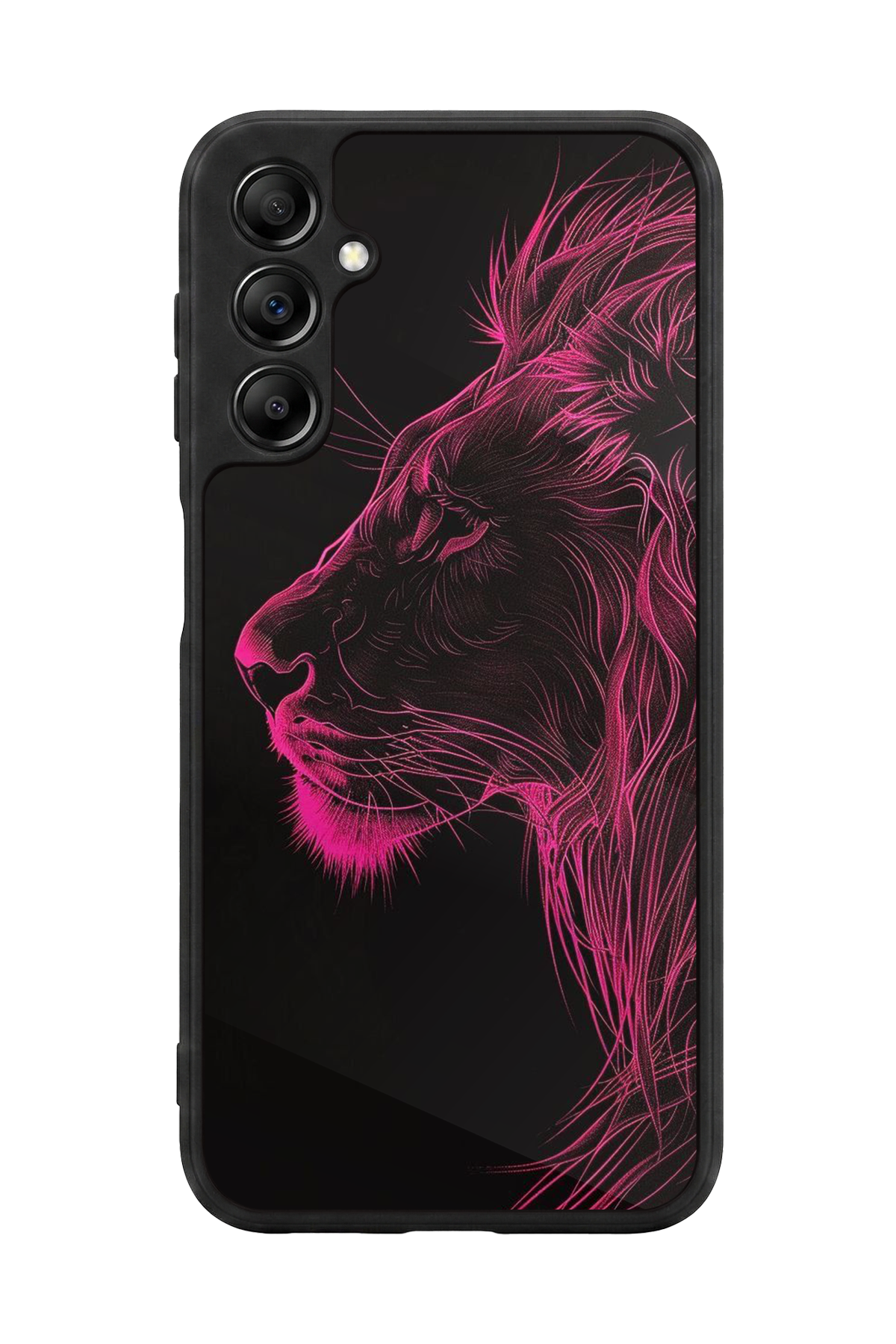 Samsung Galaxy A14 Uyumlu Aslan Tasarımlı Glossy Premium Kılıf