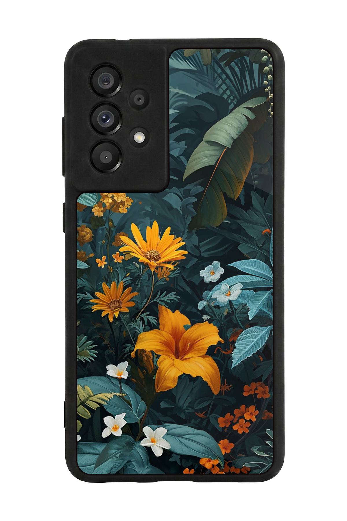 Samsung Galaxy A73 Uyumlu Botanik Tasarımlı Glossy Premium Kılıf