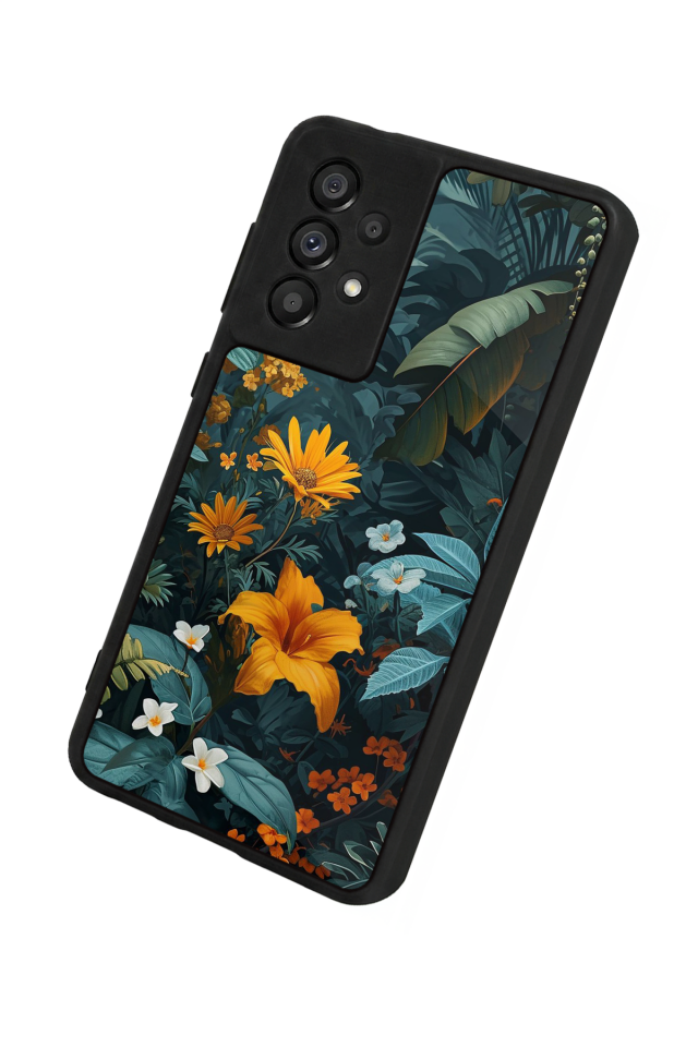 Samsung Galaxy A73 Uyumlu Botanik Tasarımlı Glossy Premium Kılıf
