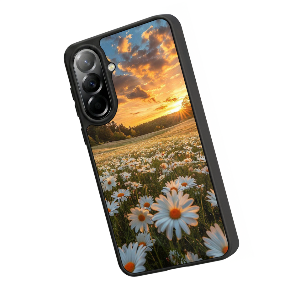 Samsung Galaxy A57 Uyumlu Cicek Tasarımlı Glossy Premium Kılıf