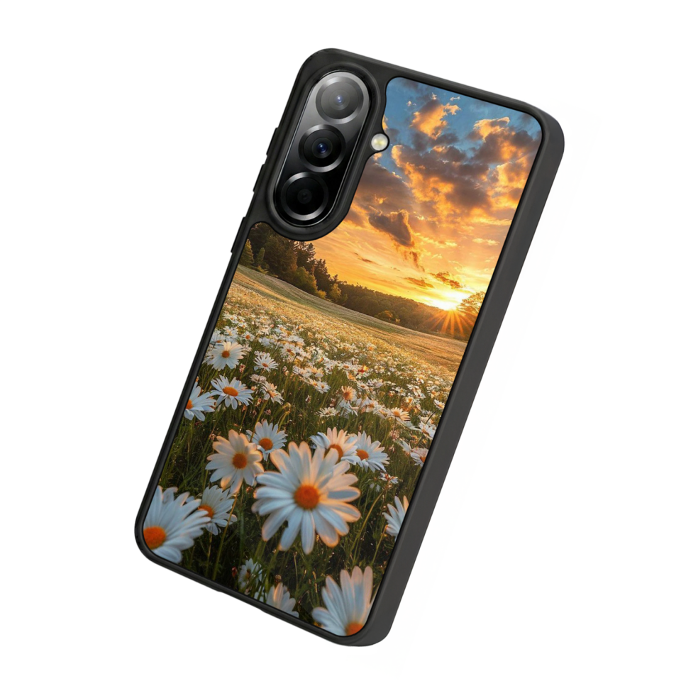 Samsung Galaxy A57 Uyumlu Cicek Tasarımlı Glossy Premium Kılıf