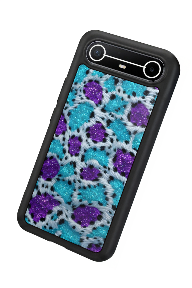 Tecno Spark Slim 5G Uyumlu Hologram Leopar Tasarımlı Glossy Premium Kılıf