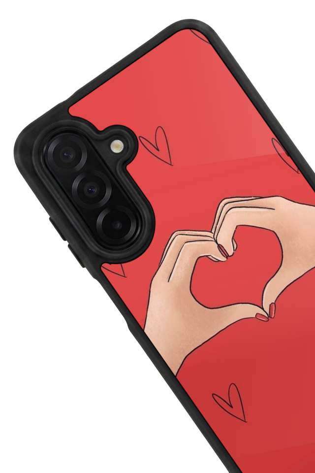 Samsung Galaxy A26 Uyumlu Kalp Love Tasarımlı Glossy Premium Kılıf