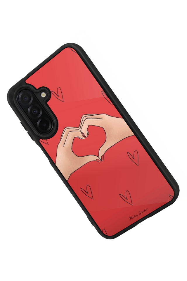 Samsung Galaxy A26 Uyumlu Kalp Love Tasarımlı Glossy Premium Kılıf