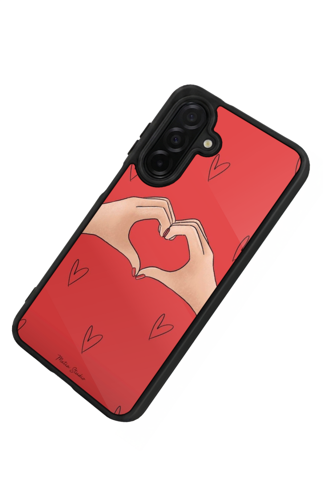 Samsung Galaxy A26 Uyumlu Kalp Love Tasarımlı Glossy Premium Kılıf