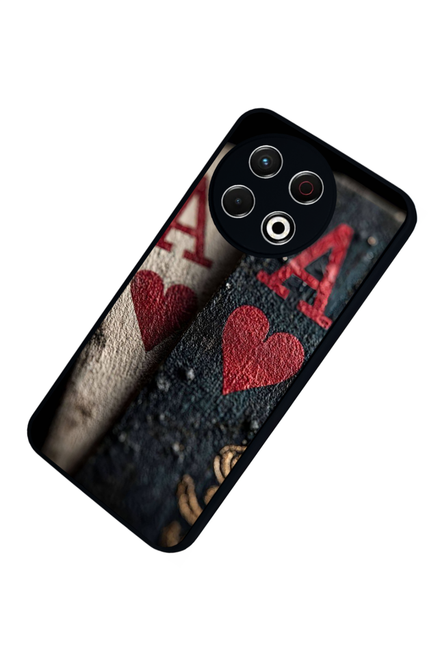 Tecno Spark 30 Pro Uyumlu Kart Tasarımlı Glossy Premium Kılıf