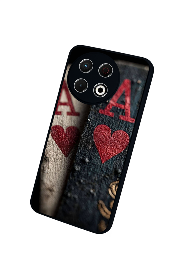 Tecno Spark 30 Pro Uyumlu Kart Tasarımlı Glossy Premium Kılıf