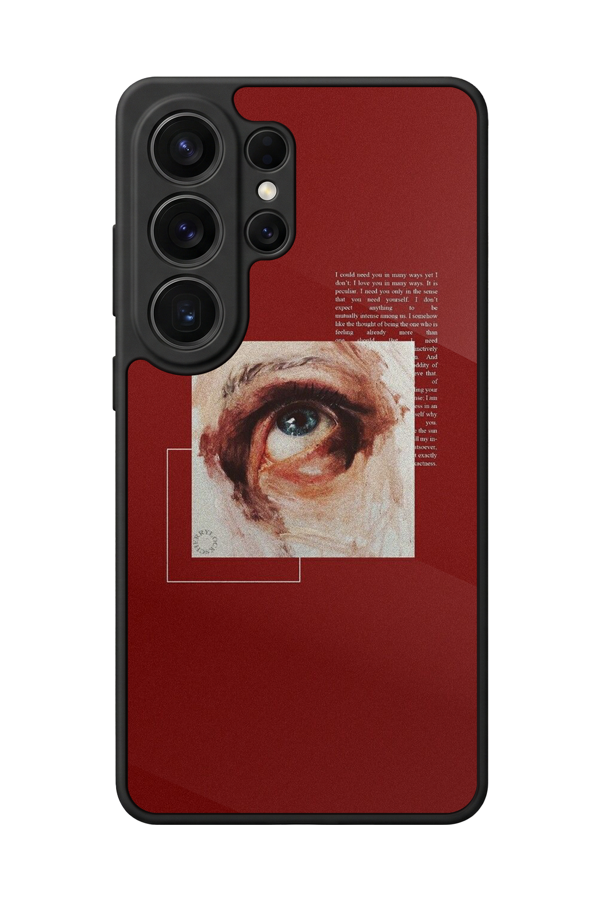 Samsung Galaxy S26 Ultra Uyumlu Kirmizi Tasarımlı Glossy Premium Kılıf