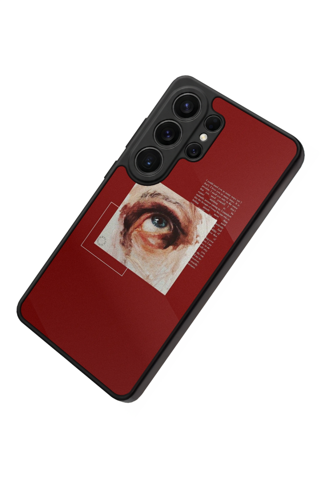 Samsung Galaxy S26 Ultra Uyumlu Kirmizi Tasarımlı Glossy Premium Kılıf