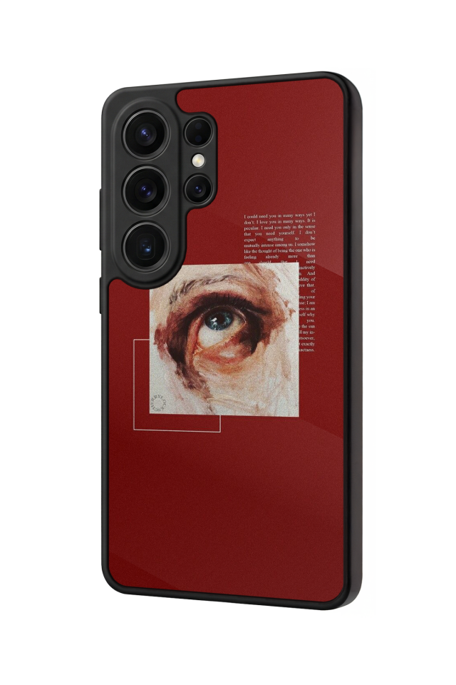Samsung Galaxy S26 Ultra Uyumlu Kirmizi Tasarımlı Glossy Premium Kılıf