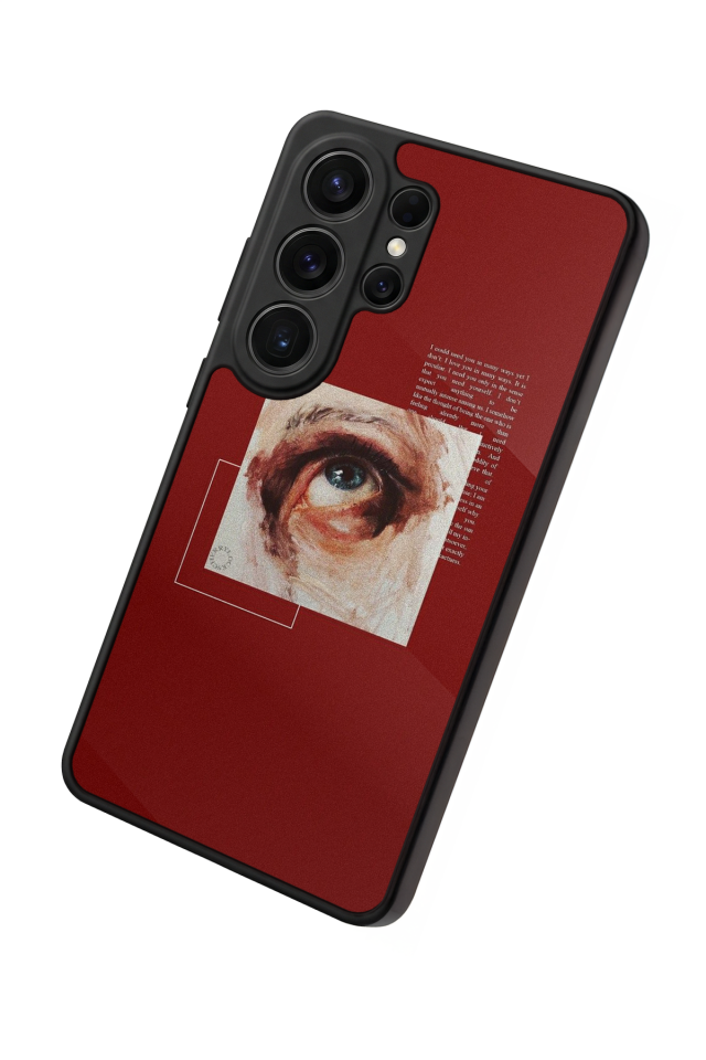 Samsung Galaxy S26 Ultra Uyumlu Kirmizi Tasarımlı Glossy Premium Kılıf