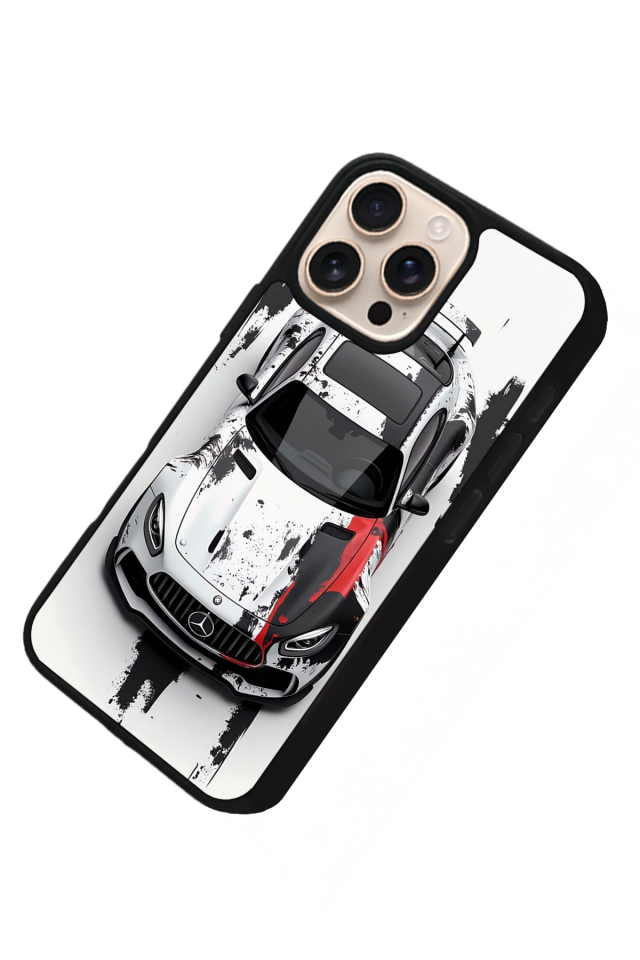 iPhone 14 Pro Uyumlu Mercedes Tasarımlı Glossy Premium Kılıf