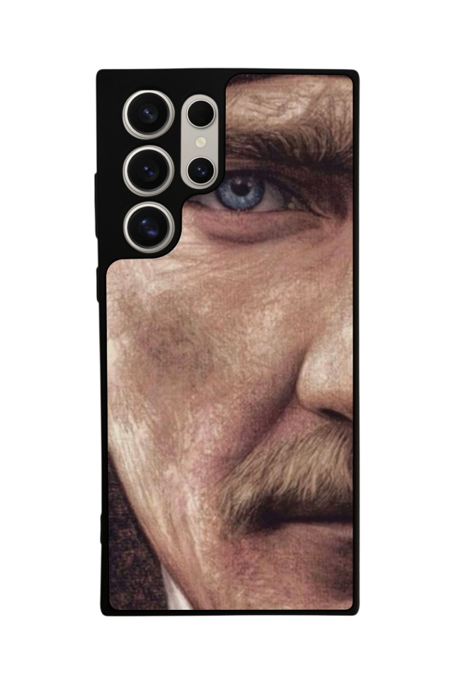 Samsung Galaxy S22 Ultra Uyumlu Mustafa Kemal Ataturk Tasarımlı Glossy Premium Kılıf