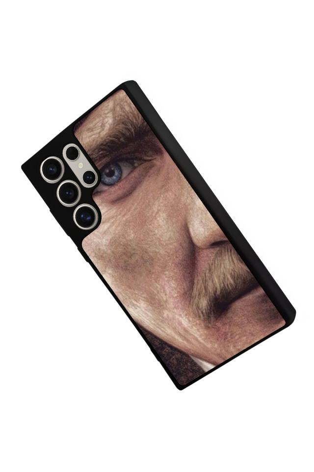 Samsung Galaxy S22 Ultra Uyumlu Mustafa Kemal Ataturk Tasarımlı Glossy Premium Kılıf