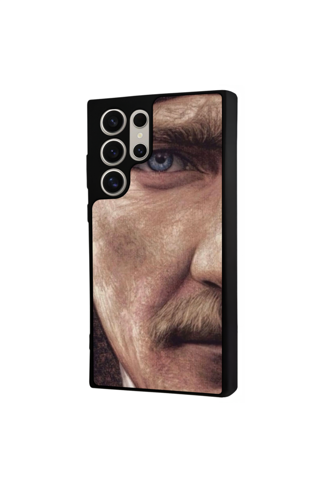 Samsung Galaxy S22 Ultra Uyumlu Mustafa Kemal Ataturk Tasarımlı Glossy Premium Kılıf
