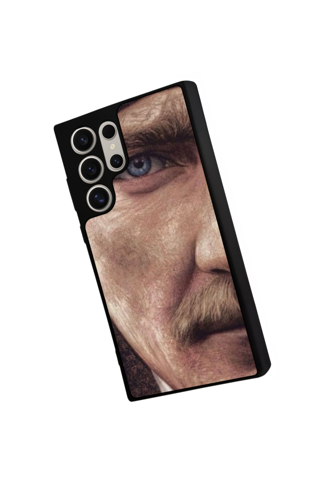 Samsung Galaxy S22 Ultra Uyumlu Mustafa Kemal Ataturk Tasarımlı Glossy Premium Kılıf