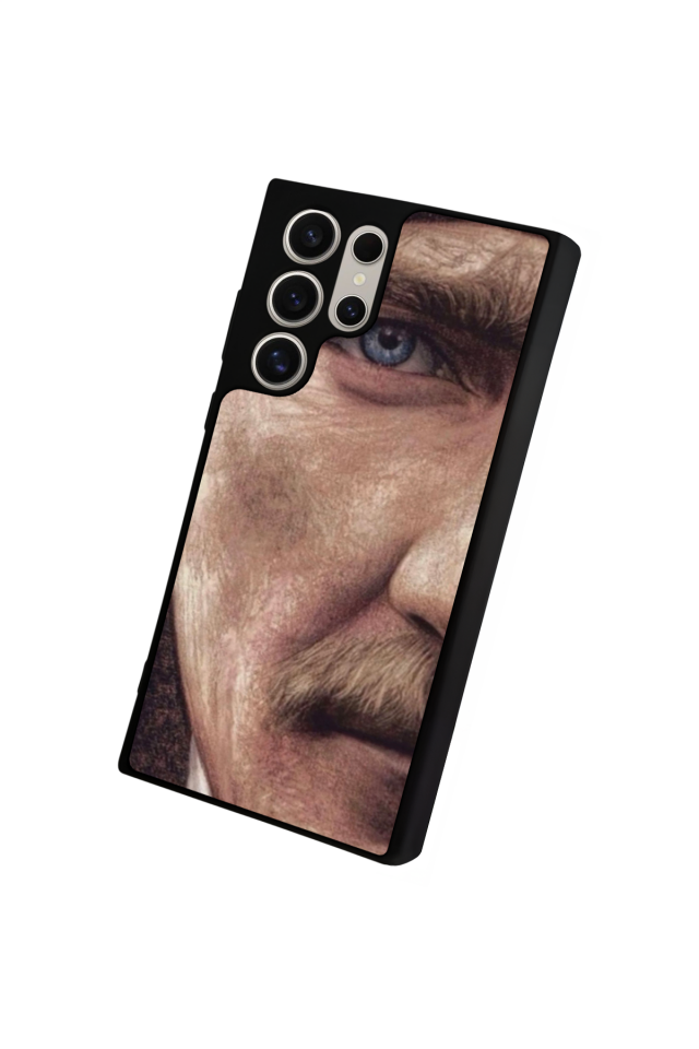 Samsung Galaxy S22 Ultra Uyumlu Mustafa Kemal Ataturk Tasarımlı Glossy Premium Kılıf