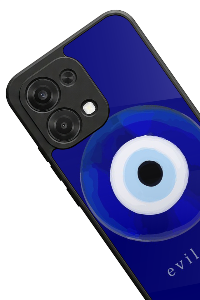 Oppo A6 Pro Uyumlu Nazar Tasarımlı Glossy Premium Kılıf