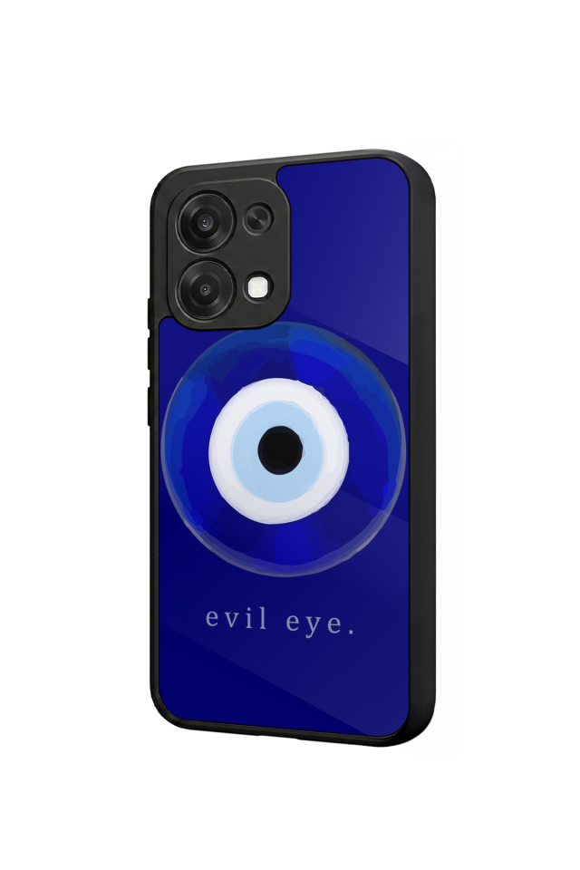 Oppo A6 Pro Uyumlu Nazar Tasarımlı Glossy Premium Kılıf
