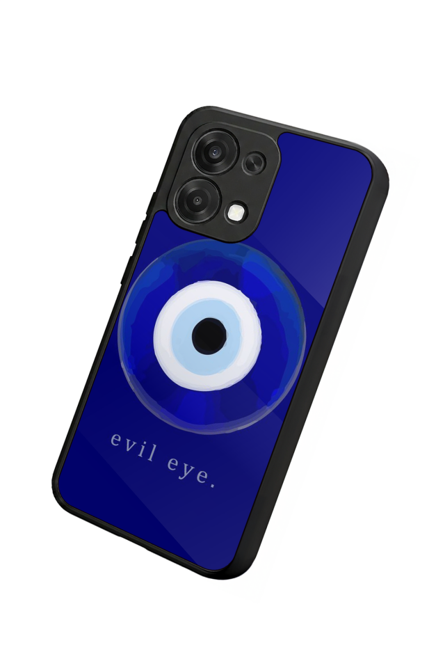 Oppo A6 Pro Uyumlu Nazar Tasarımlı Glossy Premium Kılıf