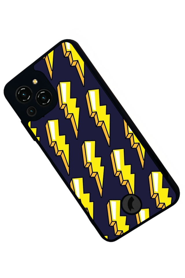 Reeder S23 Pro Max Uyumlu Simsek Tasarımlı Glossy Premium Kılıf