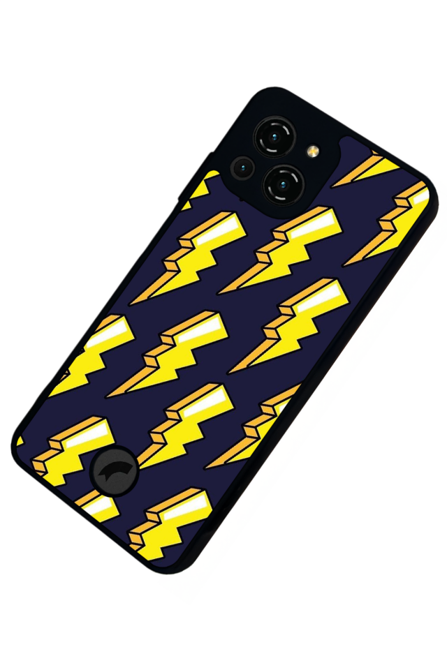 Reeder S23 Pro Max Uyumlu Simsek Tasarımlı Glossy Premium Kılıf