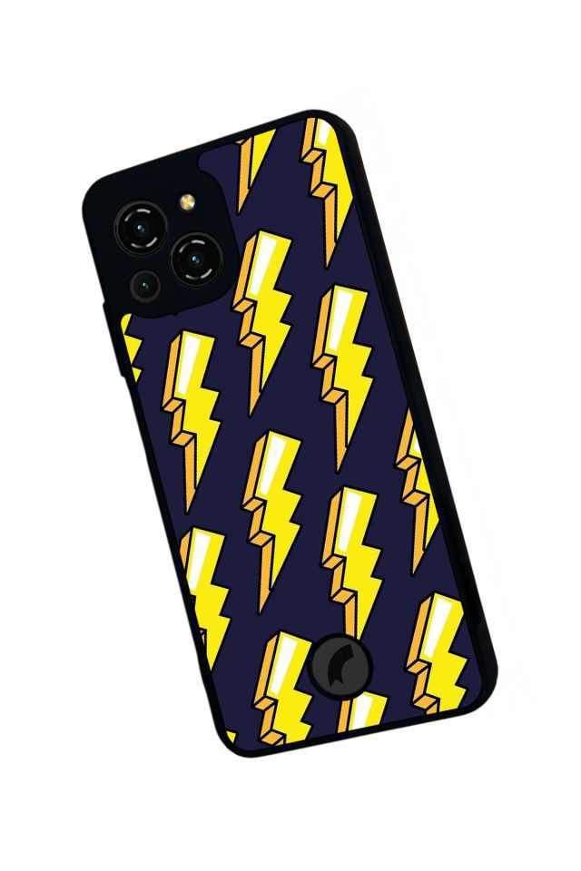 Reeder S23 Pro Max Uyumlu Simsek Tasarımlı Glossy Premium Kılıf