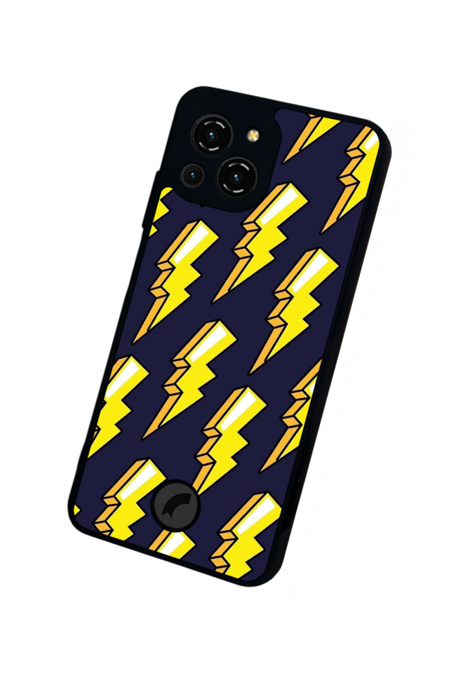 Reeder S23 Pro Max Uyumlu Simsek Tasarımlı Glossy Premium Kılıf