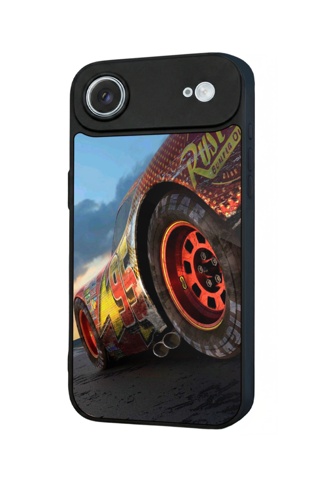 iPhone 17 Air Uyumlu Şimsek McQueen Tasarımlı Glossy Premium Kılıf