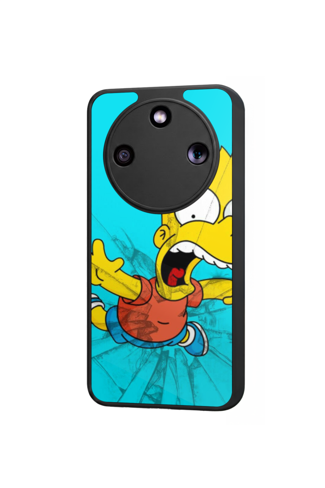 Honor Magic 8 Lite Uyumlu The Simpsons Tasarımlı Glossy Premium Kılıf
