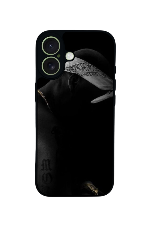 iPhone 17 Uyumlu Tupac Tasarımlı Glossy Premium Kılıf