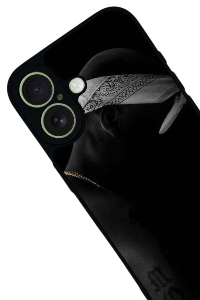 iPhone 17 Uyumlu Tupac Tasarımlı Glossy Premium Kılıf