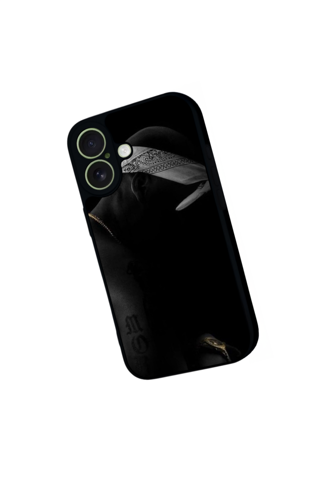 iPhone 17 Uyumlu Tupac Tasarımlı Glossy Premium Kılıf