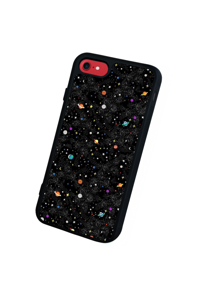 iPhone 8 Uyumlu Uzay Tasarımlı Glossy Premium Kılıf