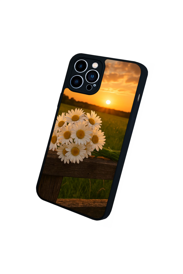 iPhone 12 Pro Max Uyumlu Cicek Tasarımlı Glossy Premium Kılıf