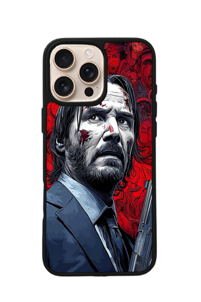 iPhone 15 Pro Max Uyumlu JohnWick Tasarımlı Glossy Premium Kılıf