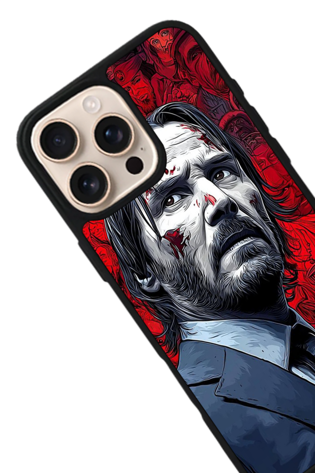 iPhone 15 Pro Max Uyumlu JohnWick Tasarımlı Glossy Premium Kılıf