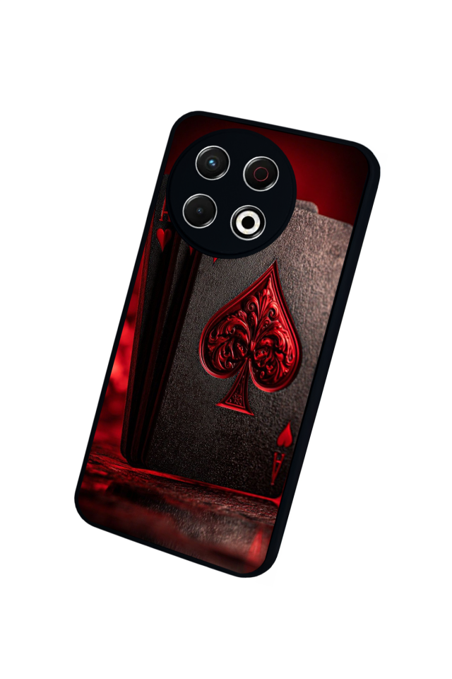 Tecno Spark 30 Pro Uyumlu Kart Tasarımlı Glossy Premium Kılıf