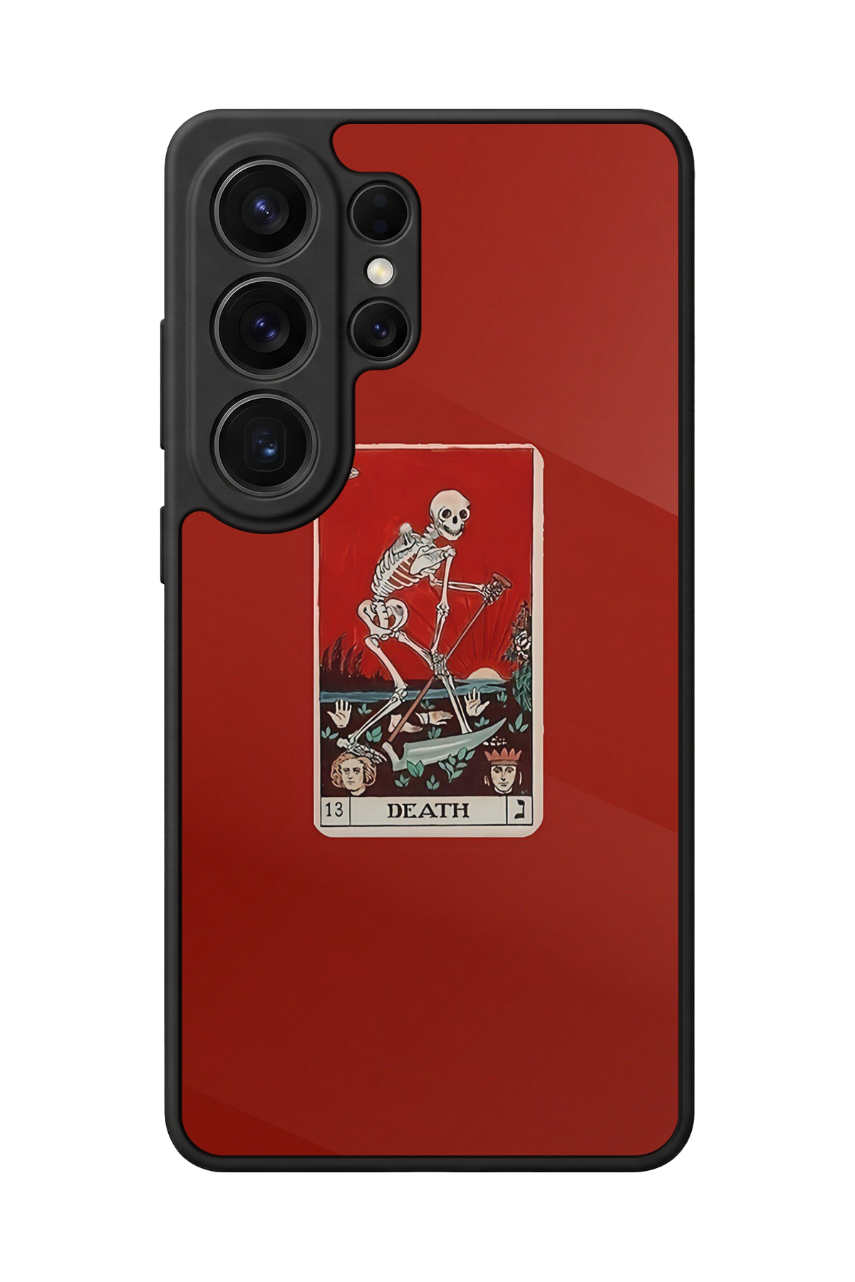 Samsung Galaxy S26 Ultra Uyumlu Kirmizi Tasarımlı Glossy Premium Kılıf