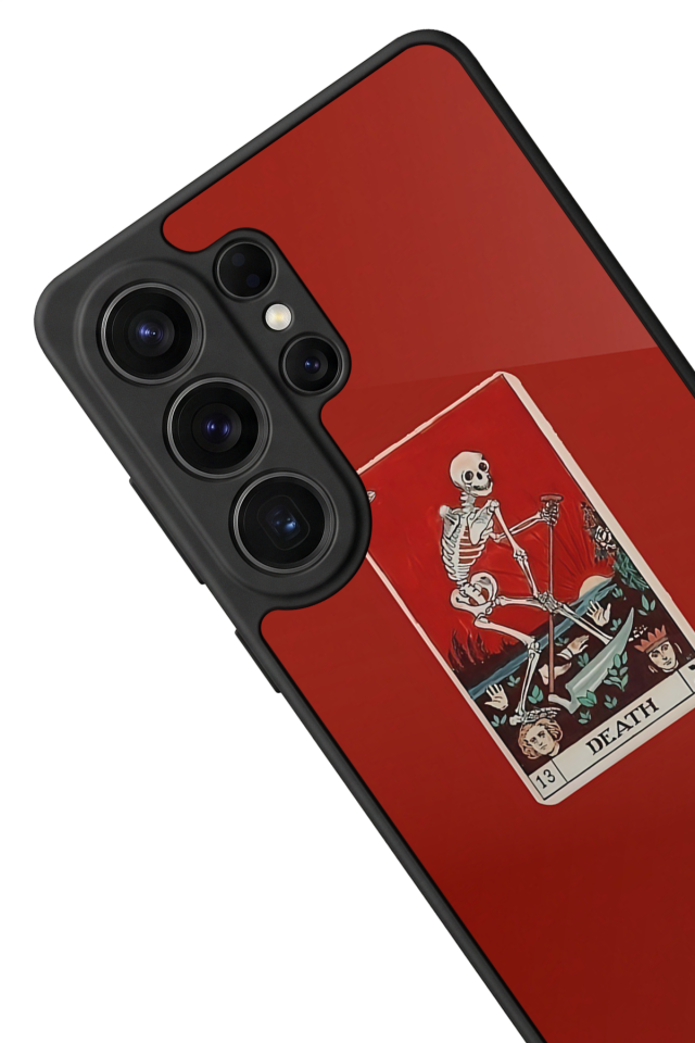 Samsung Galaxy S26 Ultra Uyumlu Kirmizi Tasarımlı Glossy Premium Kılıf