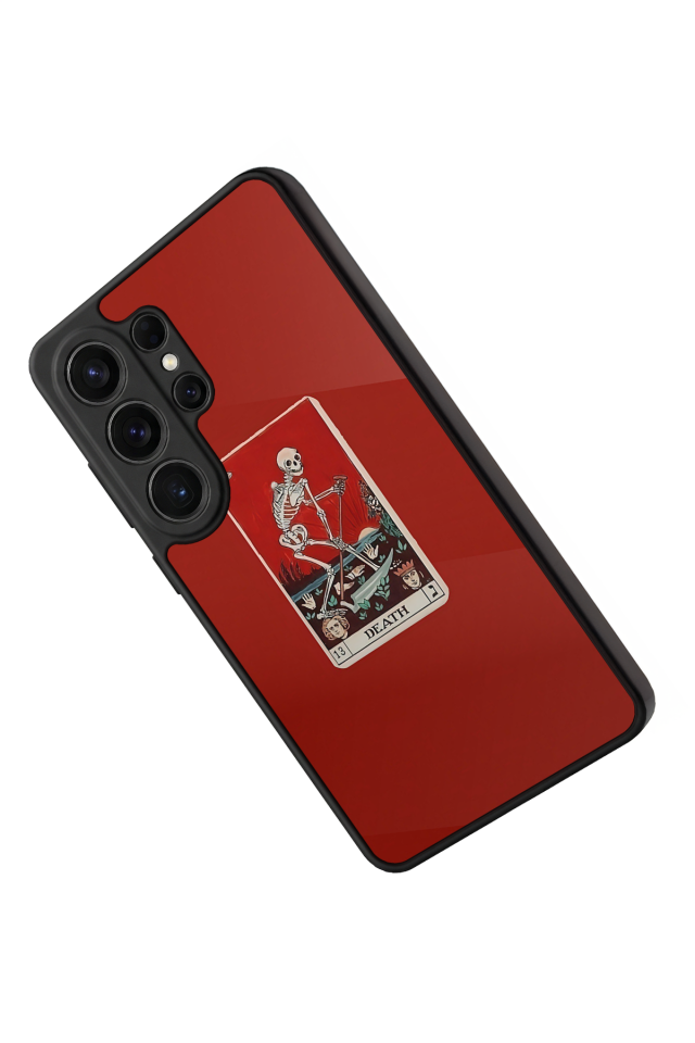 Samsung Galaxy S26 Ultra Uyumlu Kirmizi Tasarımlı Glossy Premium Kılıf