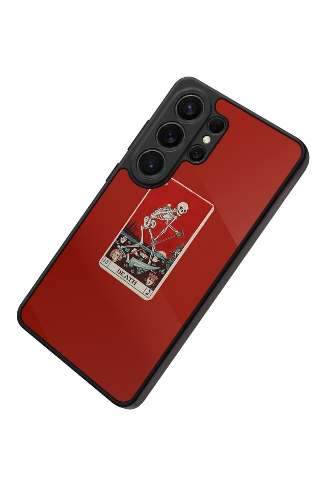 Samsung Galaxy S26 Ultra Uyumlu Kirmizi Tasarımlı Glossy Premium Kılıf