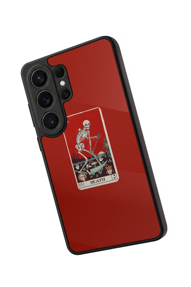 Samsung Galaxy S26 Ultra Uyumlu Kirmizi Tasarımlı Glossy Premium Kılıf
