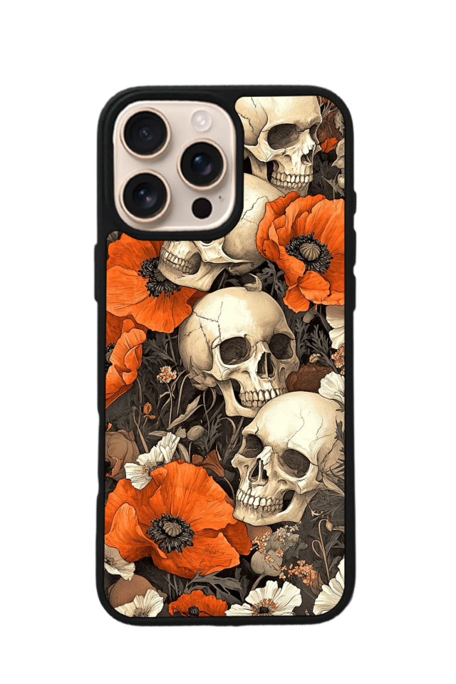 iPhone 15 Pro Max Uyumlu KuruKafa Tasarımlı Glossy Premium Kılıf