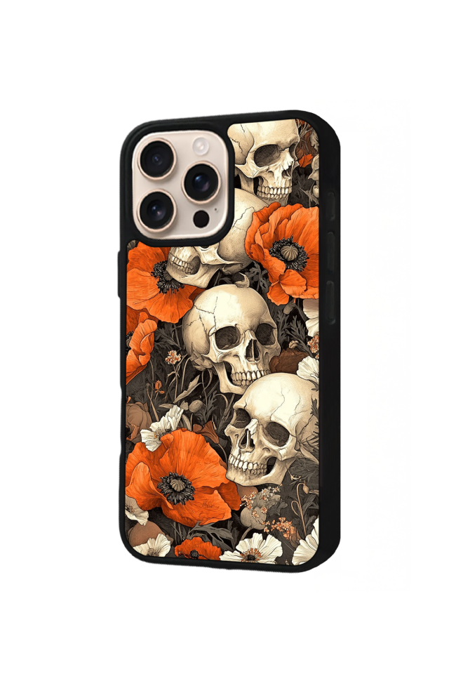 iPhone 15 Pro Max Uyumlu KuruKafa Tasarımlı Glossy Premium Kılıf