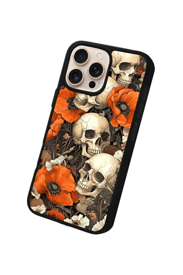 iPhone 15 Pro Max Uyumlu KuruKafa Tasarımlı Glossy Premium Kılıf