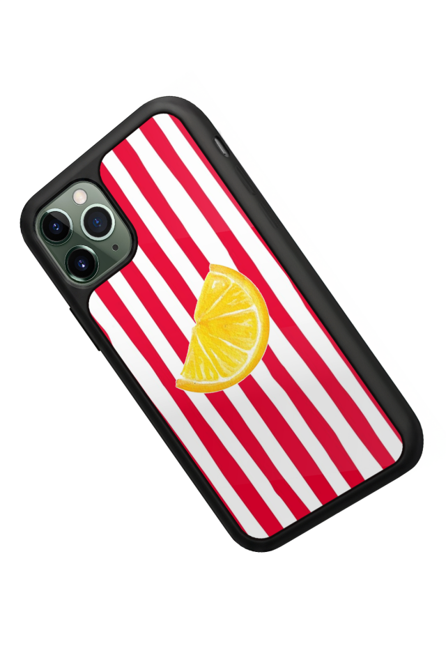 iPhone 11 Pro Uyumlu Limon Tasarımlı Glossy Premium Kılıf
