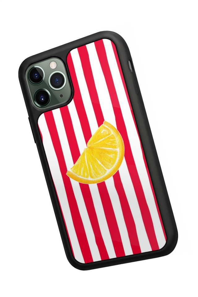 iPhone 11 Pro Uyumlu Limon Tasarımlı Glossy Premium Kılıf