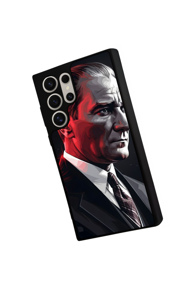 Samsung Galaxy S22 Ultra Uyumlu Mustafa Kemal Ataturk Tasarımlı Glossy Premium Kılıf